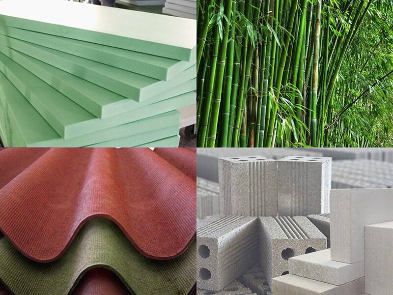 vật liệu xanh nội thất trong thiết kế không gian sống bền vững